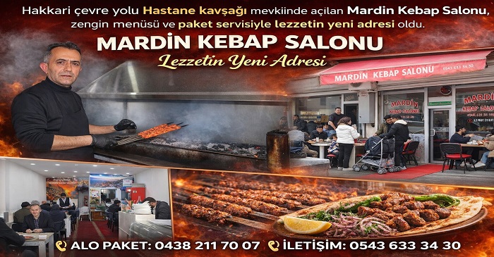 Hakkari’de Lezzetin Yeni Adresi: Mardin Kebap Salonu