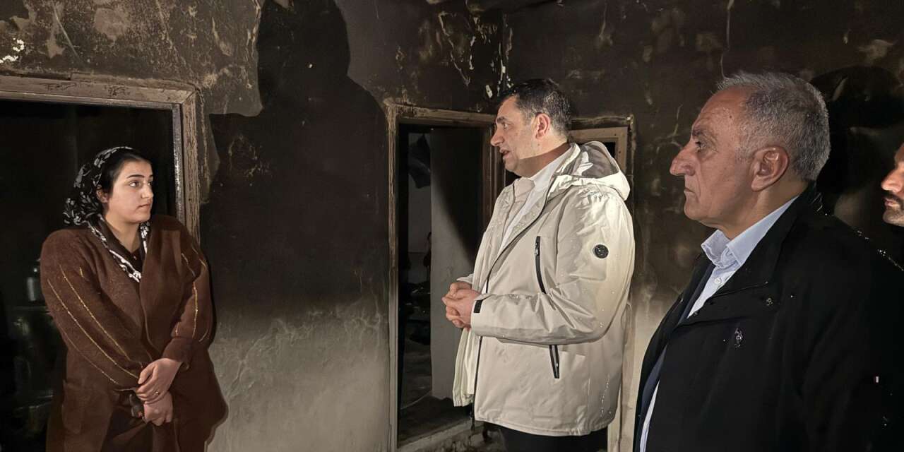 Başkan Şakar’dan Yangınzede Aileye Destek Ziyareti