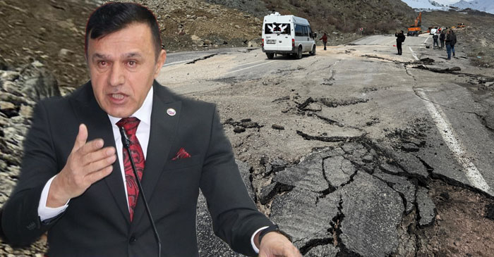 Başkan Arslan uyardı: Hakkâri’de yollar alarm veriyor