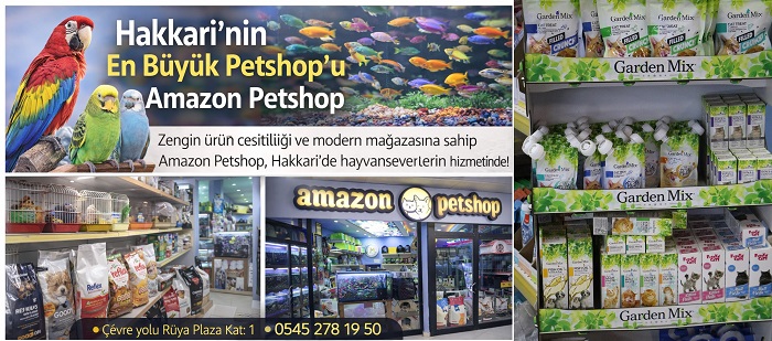 Hakkari’nin en büyük petshop’u Amazon Petshop fark yaratıyor
