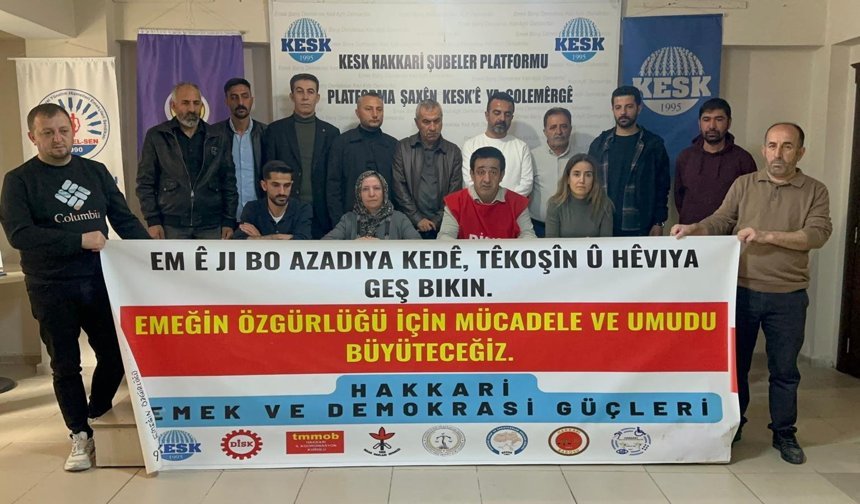 Hakkari Emek ve Demokrasi Platformu’ndan 1 Mayıs Açıklaması