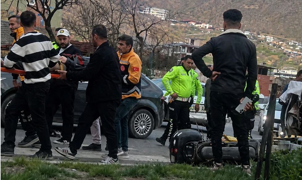 Hakkâri’de Trafik kazası: 1 Yaralı