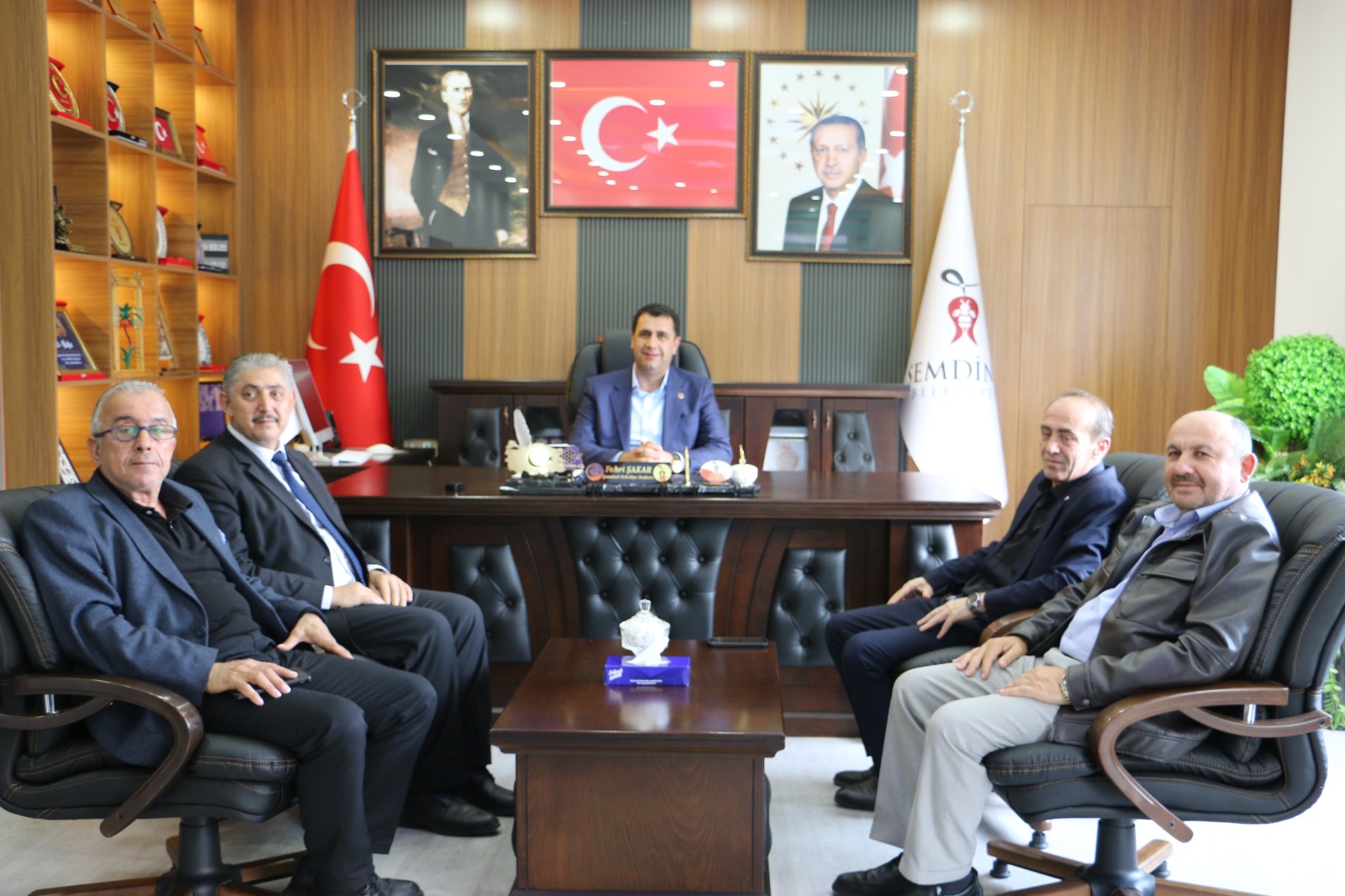 İhyâ ve İnfâk Derneği ile Öz Diyanet-Sen Heyetinden Başkan Şakar’a Ziyaret
