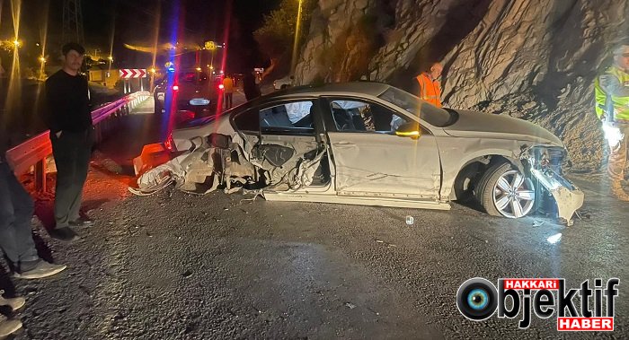 Hakkari’de trafik kazası: Yaralılar var