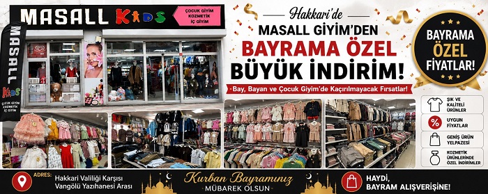 Hakkari’de Masall Giyim’den Bayrama Özel Büyük İndirim
