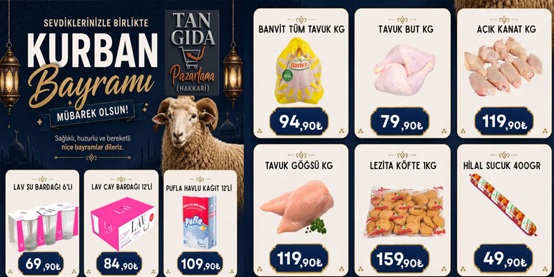 Hakkâri’de Bayram Alışverişinin En Ekonomik Noktası