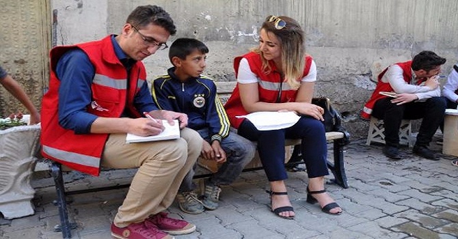 Yüksekova'da Sokakta Çalışan Çocuklara Anket