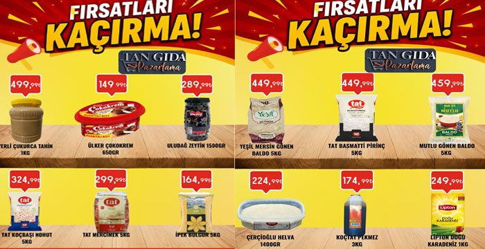 Tan Gıda’dan Haziran Ayına Özel İndirim Kampanyası