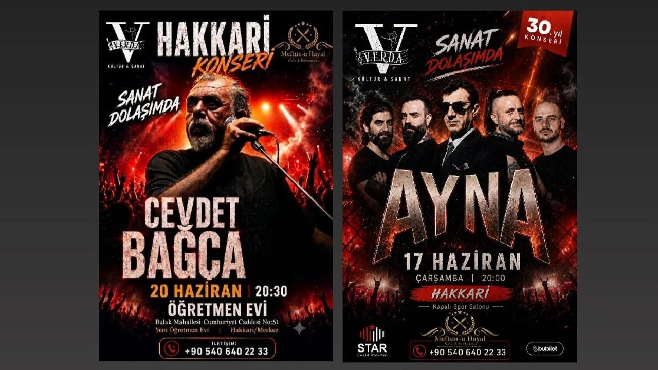 Hakkari’de Müzik Dolu Hafta: Ayna ve Cevdet Bağca Sahne Alacak