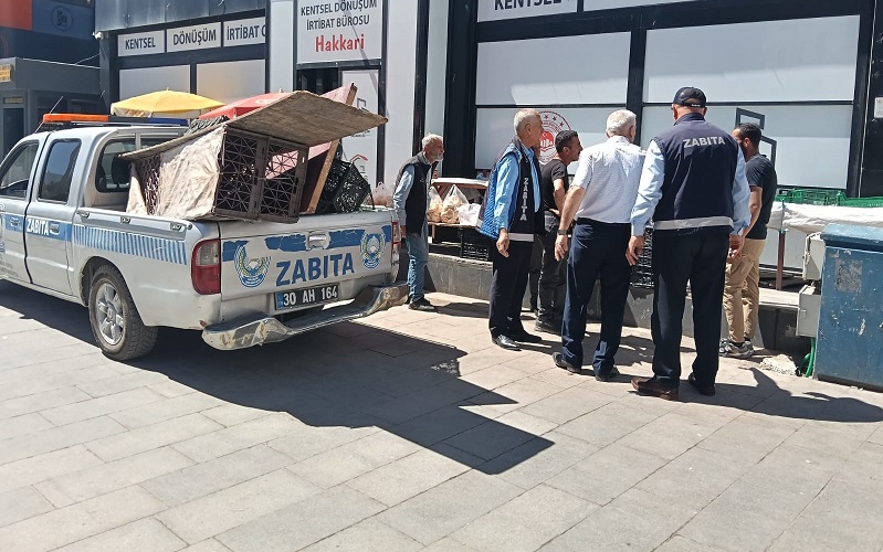 Hakkari’de pancar tezgâhları kaldırıldı