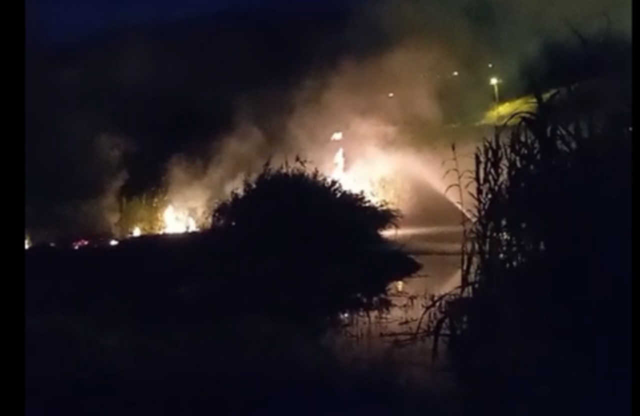 Hakkari'de anız yangını büyümeden söndürüldü (VİDEO)
