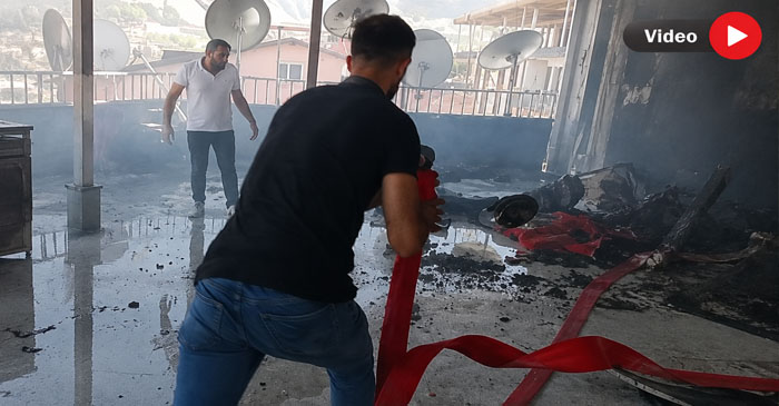 Hakkari'de yangın paniği!