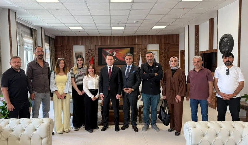 Yüksekova basınından Kaymakam Volkan Hülür’e ziyaret