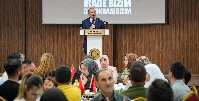 Hakkari'de Şehit ve Gazi Aileleri Onuruna 15 Temmuz Programı Düzenlendi