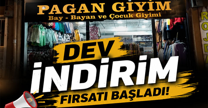 Pagan Giyim'de dev indirim fırsatı başladı