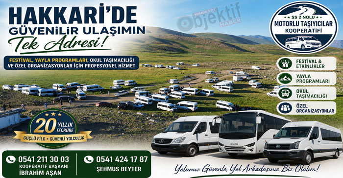 Hakkari'de 20 yıllık tecrübe!