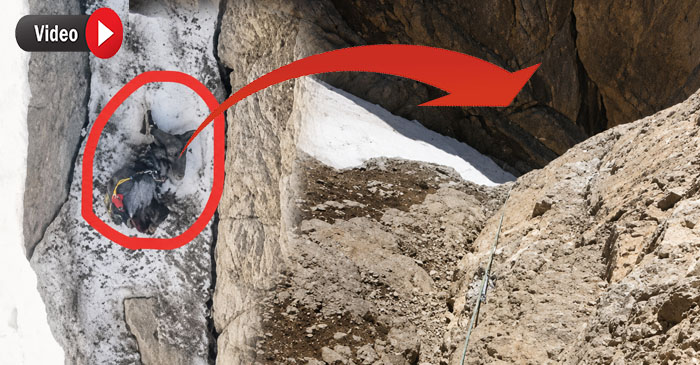 Hakkari'de Kayıp dağcının düştüğü bölgenin görüntüleri ortaya çıktı