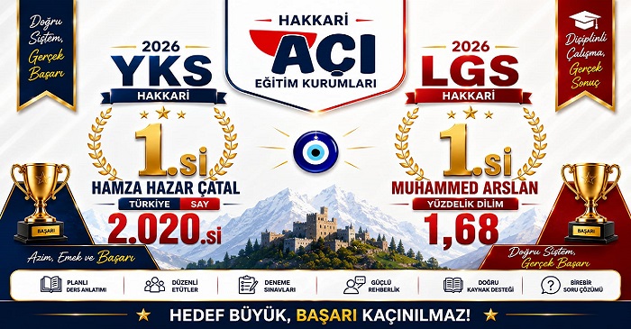 YKS ve LGS’de Zirvenin Adresi: Hakkari Açı Kurs Merkezi