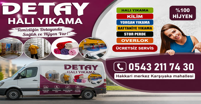 Detay Halı Yıkama Hakkari'de Hizmete Açıldı: Açılışa Özel Kampanya