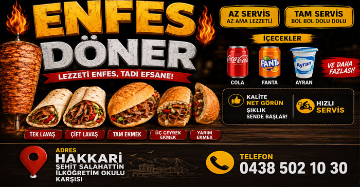 Enfes Döner Yeni adresinde Kapılarını Açtı