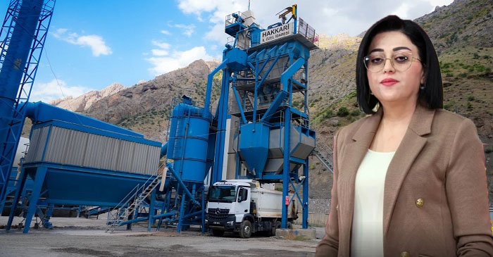 Hakkari Milletvekili Bartın, Asfalt tesisini Meclise taşıdı