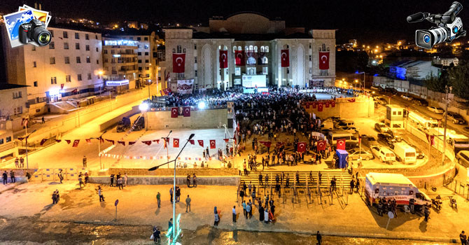 Hakkari’de 15 Temmuz yürüyüşü düzenlendi