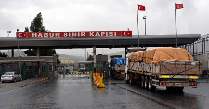 Habur Sınır Kapısı’nda giriş-çıkışlar durdu