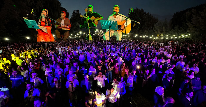 Yüksekova’da festival coşkusu: Berjin Kaplan ve Serdar Canan sahne aldı