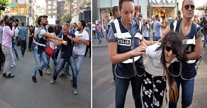 KESK protestosuna polis müdahalesi: 32 gözaltı