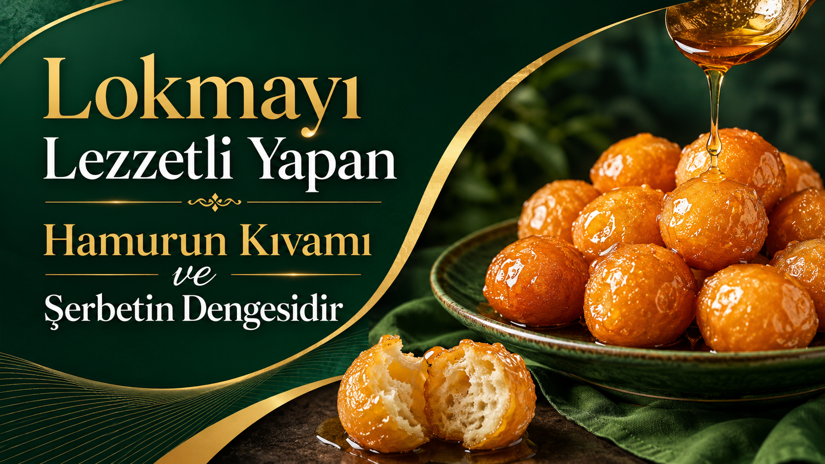 Lokmayı Lezzetli Yapan Hamurun Kıvamı ve Şerbetin Dengesidir