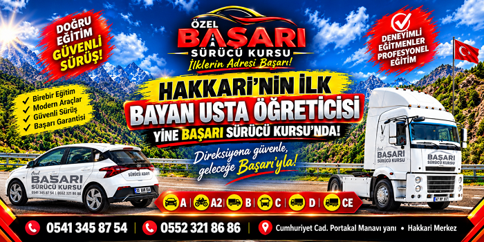 Özel Başarı Sürücü Kursu’ndan Hakkari’de bir ilk