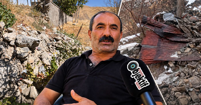 Hakkari’de okulun duvarı yıkıldı, vatandaşın tandırı kullanılamaz hale geldi