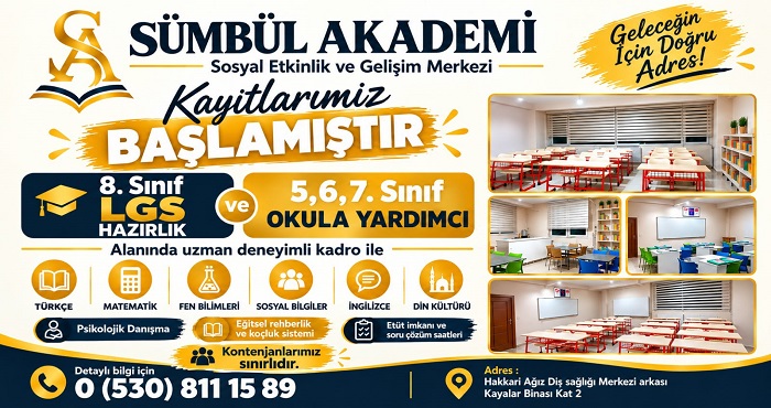 Sümbül Akademi’de yeni dönem kayıtları başladı