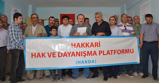 Hakkari'de HAK-DA Platformundan İsrail'e Tepki