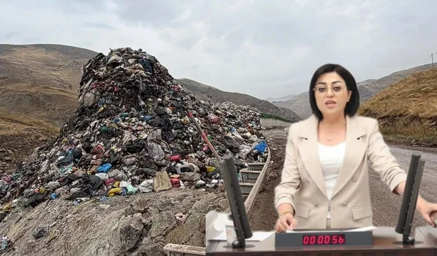 Hakkâri’de çöp krizi Meclis gündeminde: Öznur Bartın’dan Bakan Kurum’a 10 soru