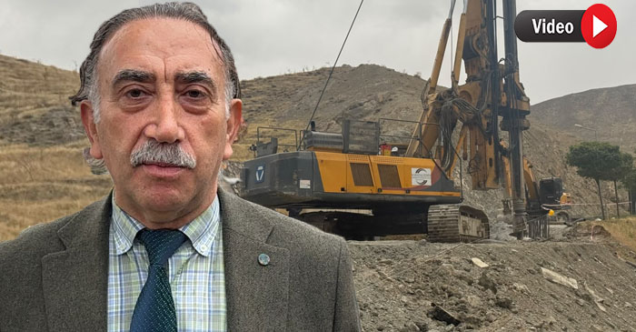 Hakkâri Üniversitesinde zemin kayması için çalışma başlatıldı