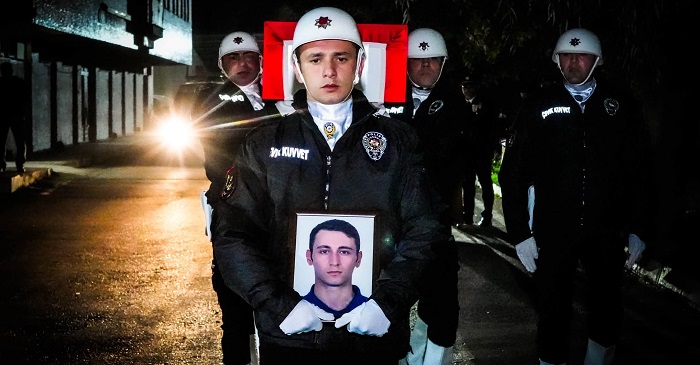 Hakkari’de Kazada Hayatını Kaybeden Polis Memuru İçin Tören Düzenlendi