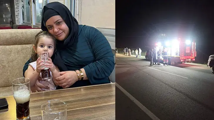 Acı Kazada Anne ve 4 yaşındaki kızı hayatını kaybetti