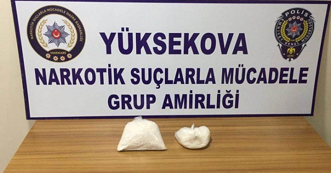Yüksekova'da uyuşturucu operasyonu: 2 gözaltı