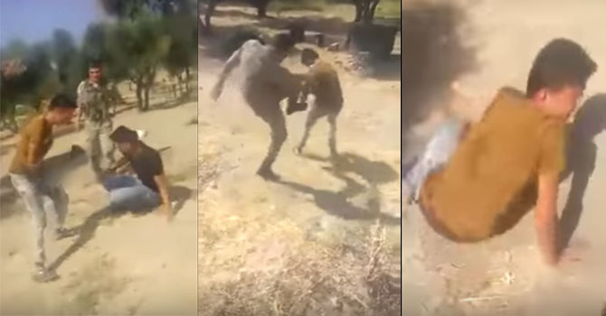 Suriyelileri döven 3 asker tutuklandı