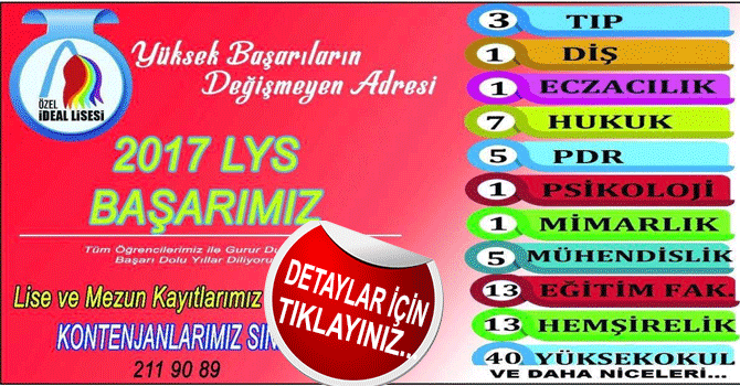 Hakkari'de Özel İdeal Lisesi sizi ideallerinize ulaştırıyor