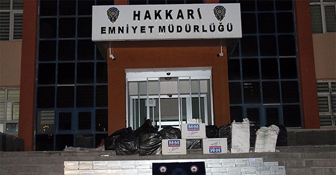 Hakkari'de 23 Bin Paket Kaçak Sigara Ele Geçirildi