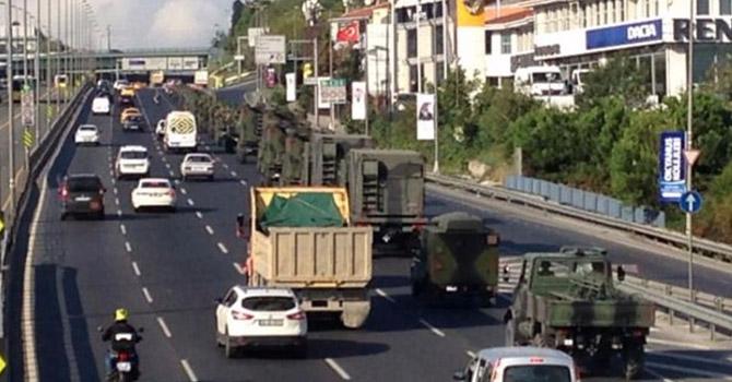İstanbul'da askeri sevkiyat