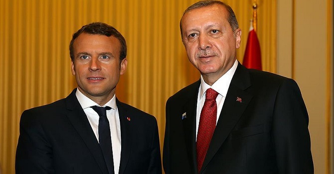 Macron: Erdoğan ile on günde bir görüşmek zorunda olan biriyim
