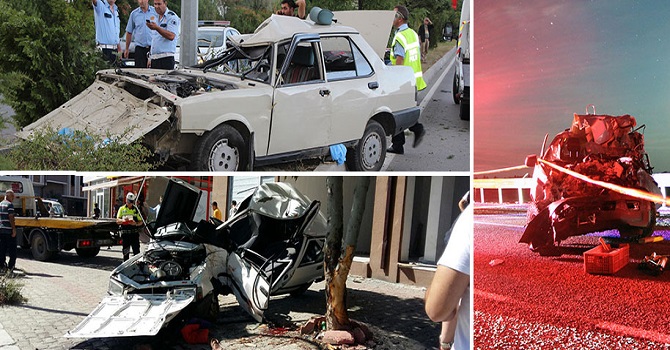 7 günde yollar kan gölüne döndü: 70 ölü, 368 yaralı