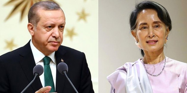 Erdoğan Myanmar lideri ile görüştü