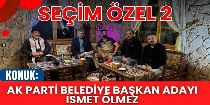 Belediye Başkan Adayı Ölmez, Gazetecilerin sorularını yanıtladı